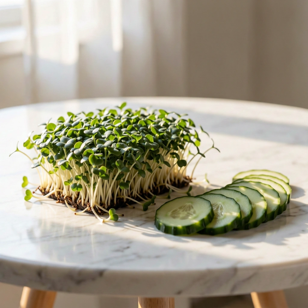 Frische gesunde Zutaten als Symbol für Transparenz